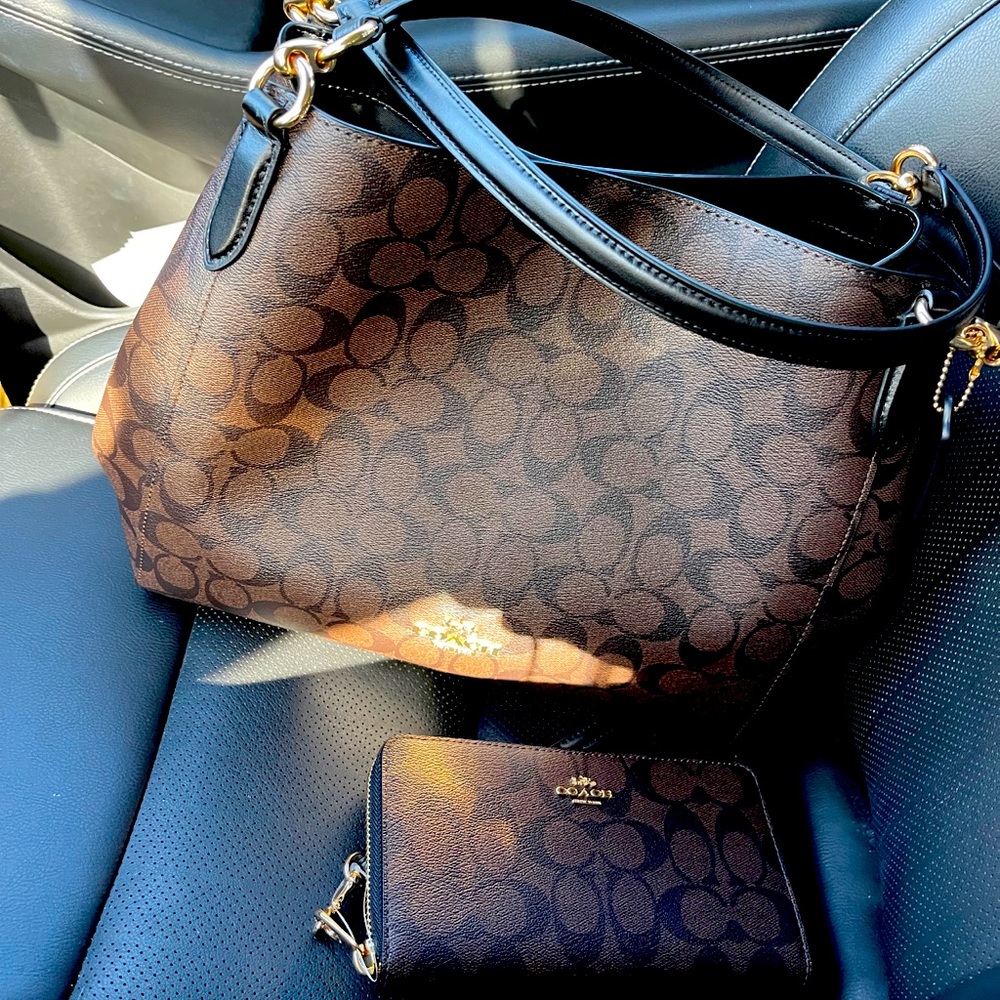 Coach bag and matching wallet